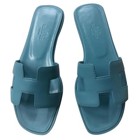 hermes navy blue sandals|hermes slides for women.